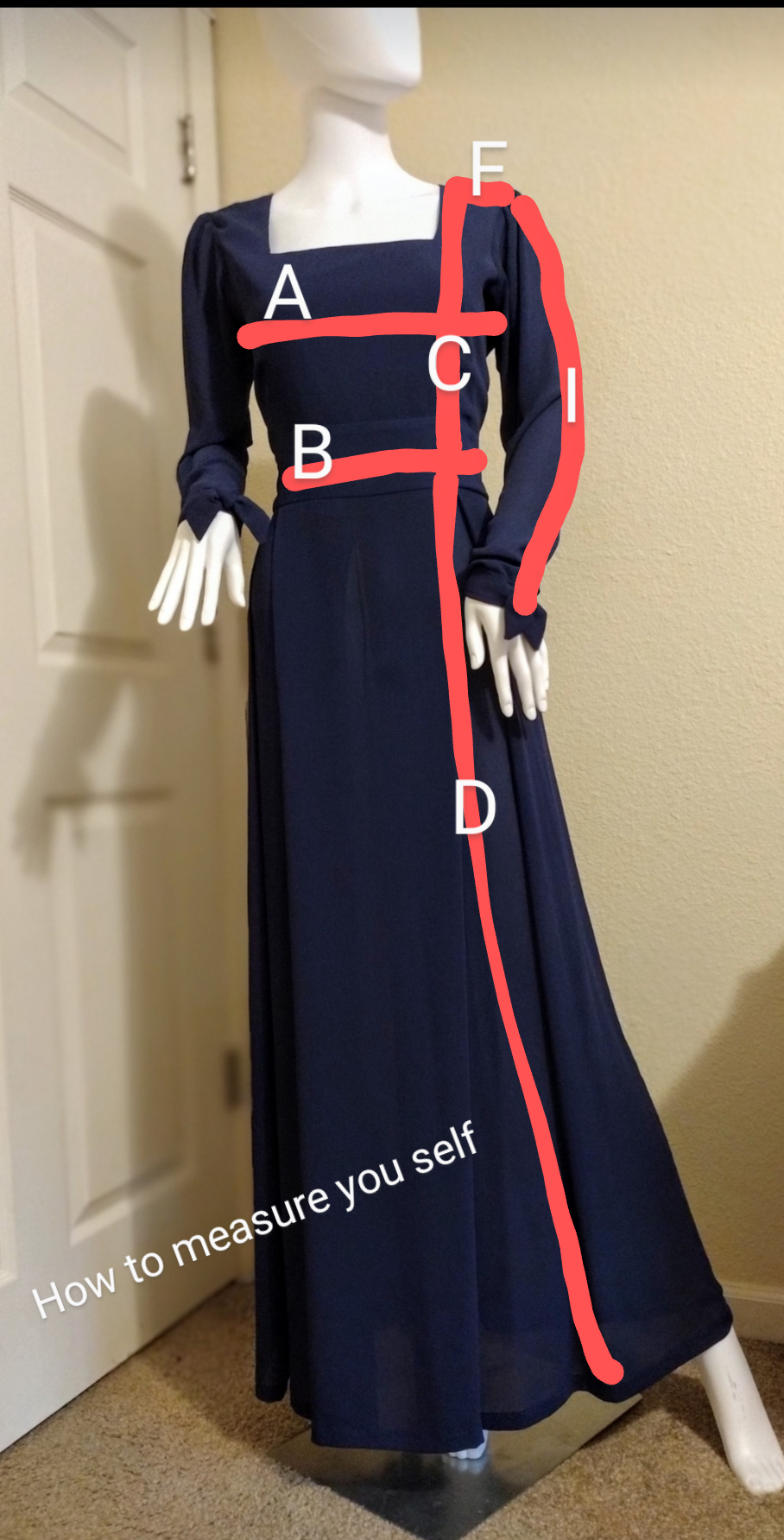 Square-Neck A-line dress. (This dress is premade only skirt length can be modified) Text me your accurate measurements. 503-957-3533