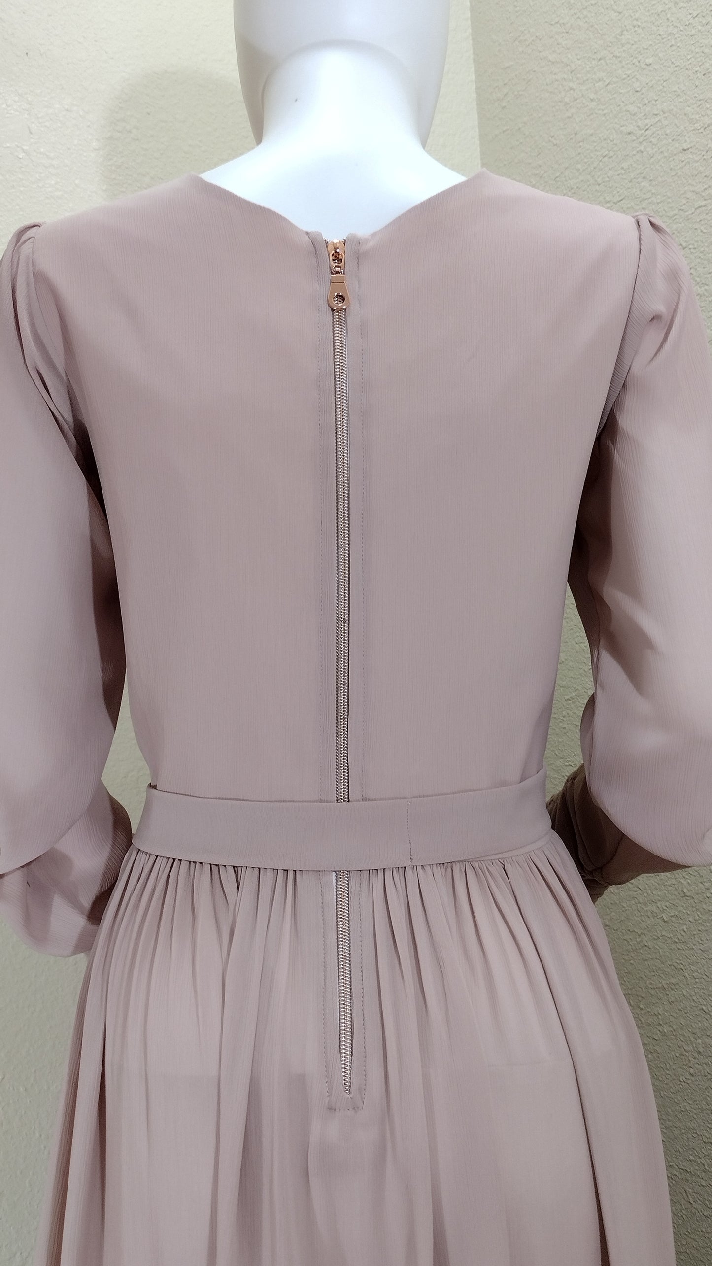 bodice dress with zipper