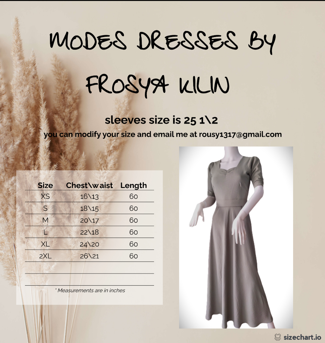 Square-Neck A-line dress. (This dress is premade only skirt length can be modified)