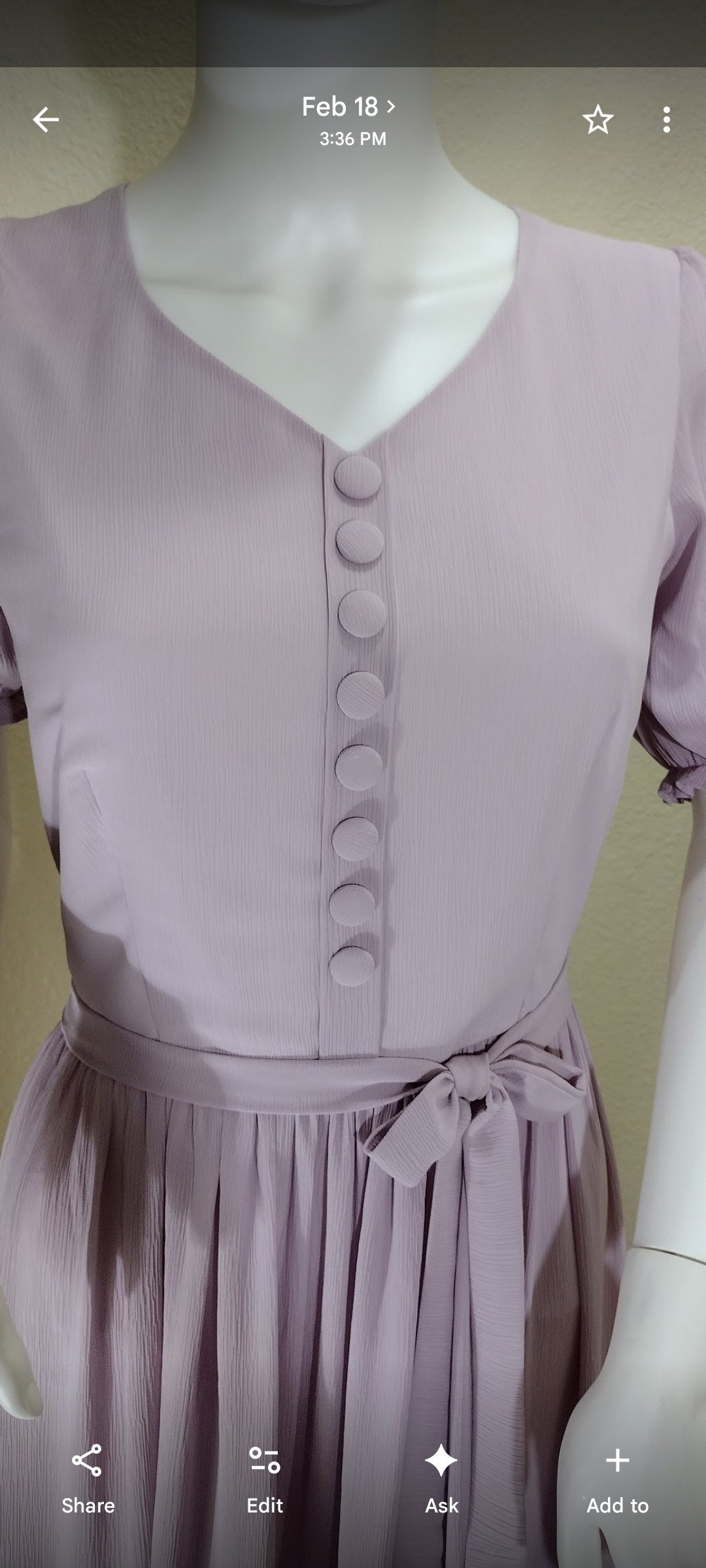 Modern Grace dress.
