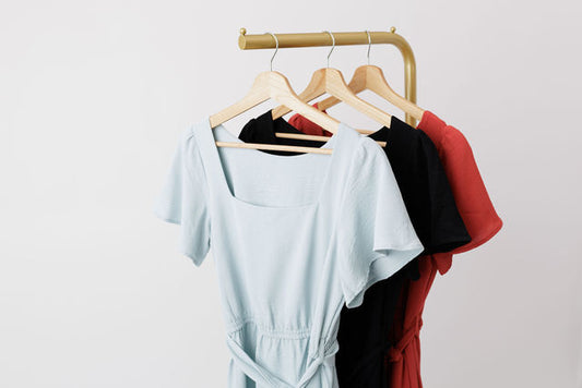 Square-Neck A-line dress. (This dress is premade only skirt length can be modified)